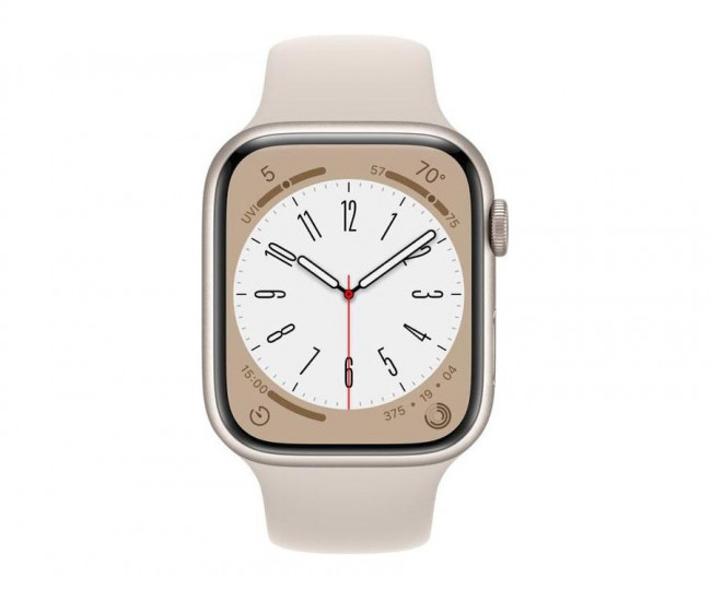 Apple Watch Series 8 GPS 45mm Starlight Aluminum Case with Starlight Sport Band (MNP23, MNUQ3) б/у